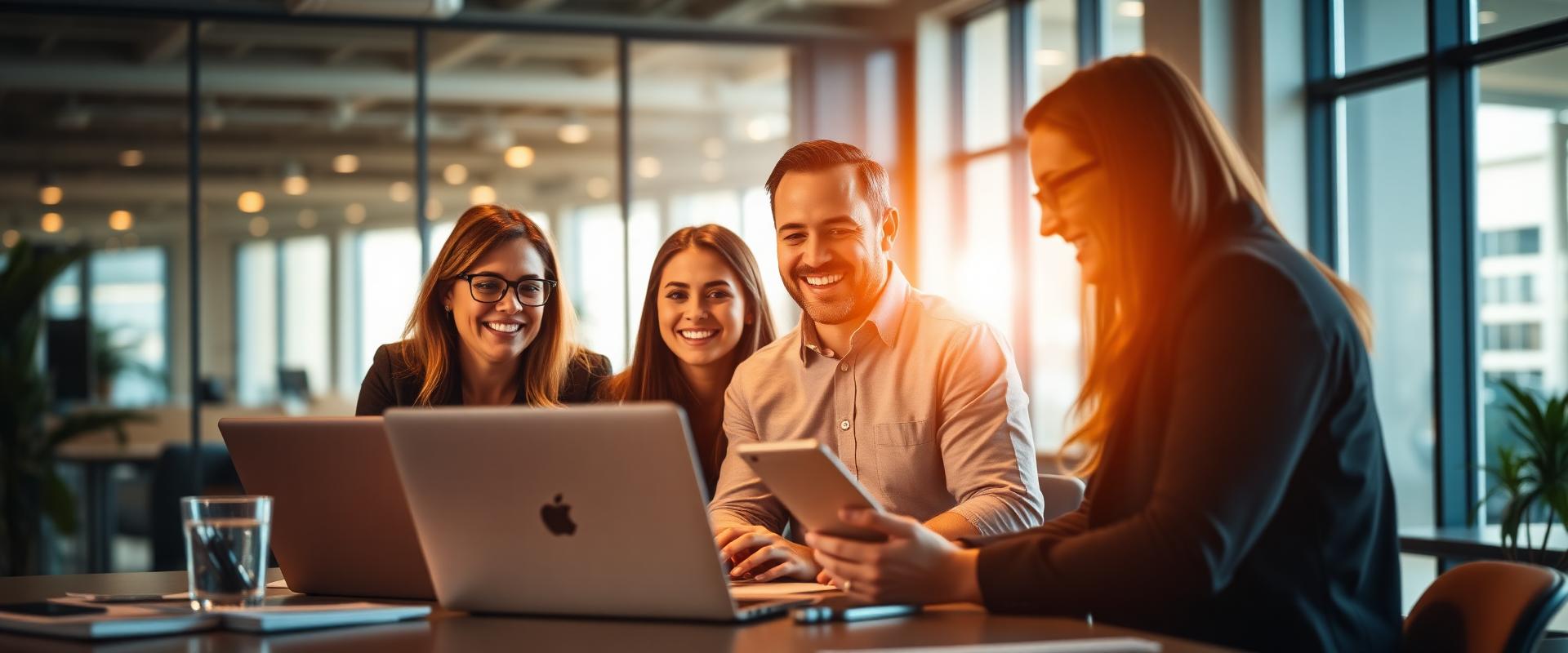 Équipe professionnelle collaborant